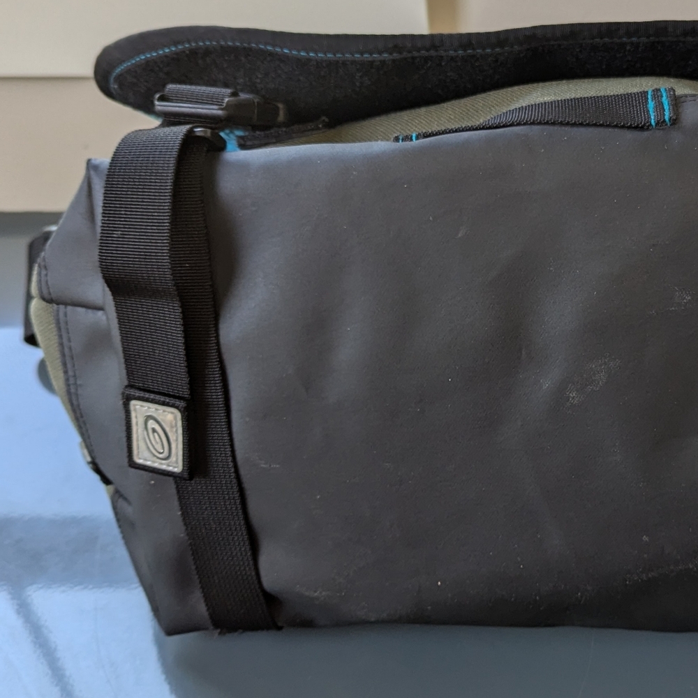 Timbuk2 Stork Messenger Diaper Bag Green Coated‎ Canvas - Picture 12 of 15